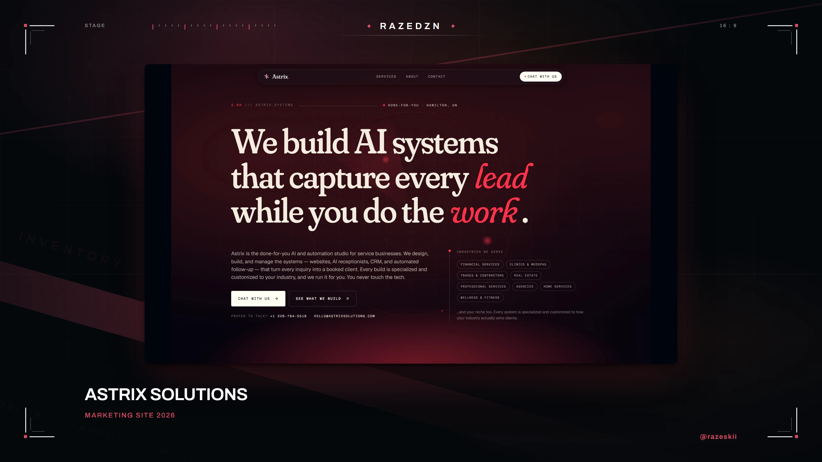 Astrix Solutions — interface