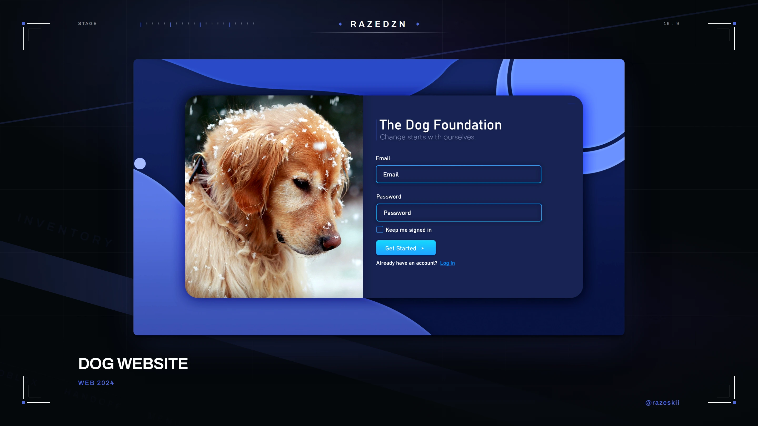 Dog Website — interface