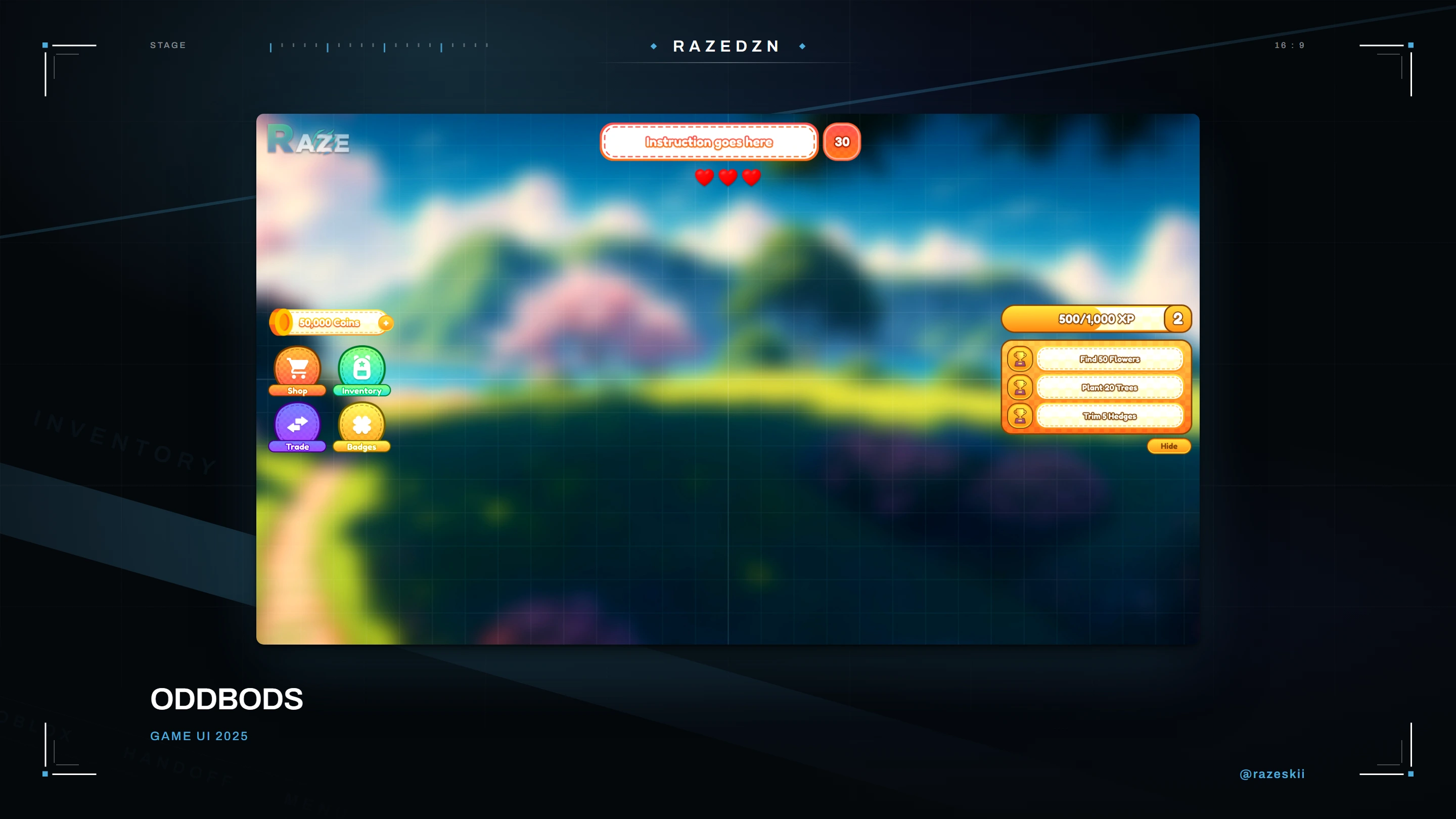 Oddbods — interface