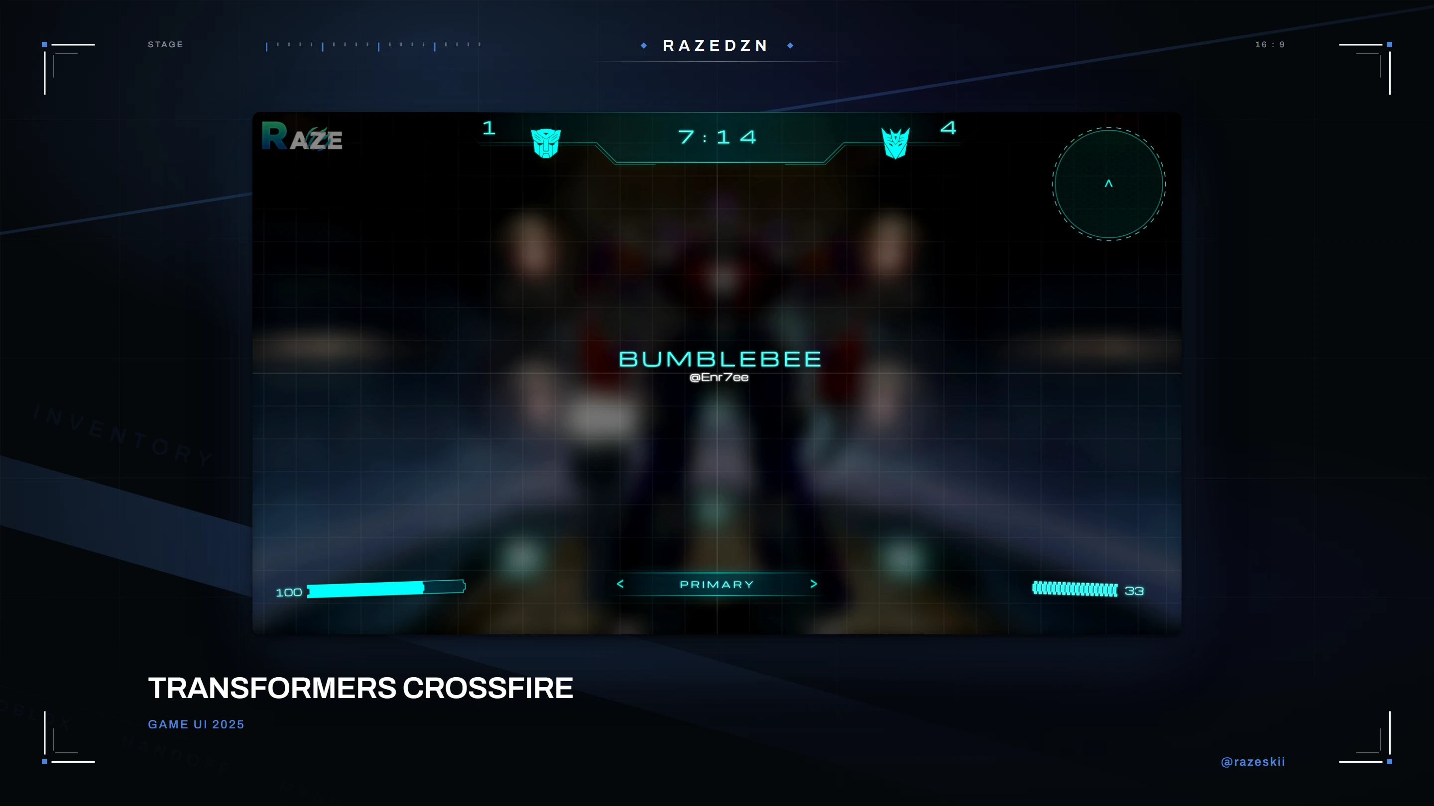 Transformers Crossfire — interface
