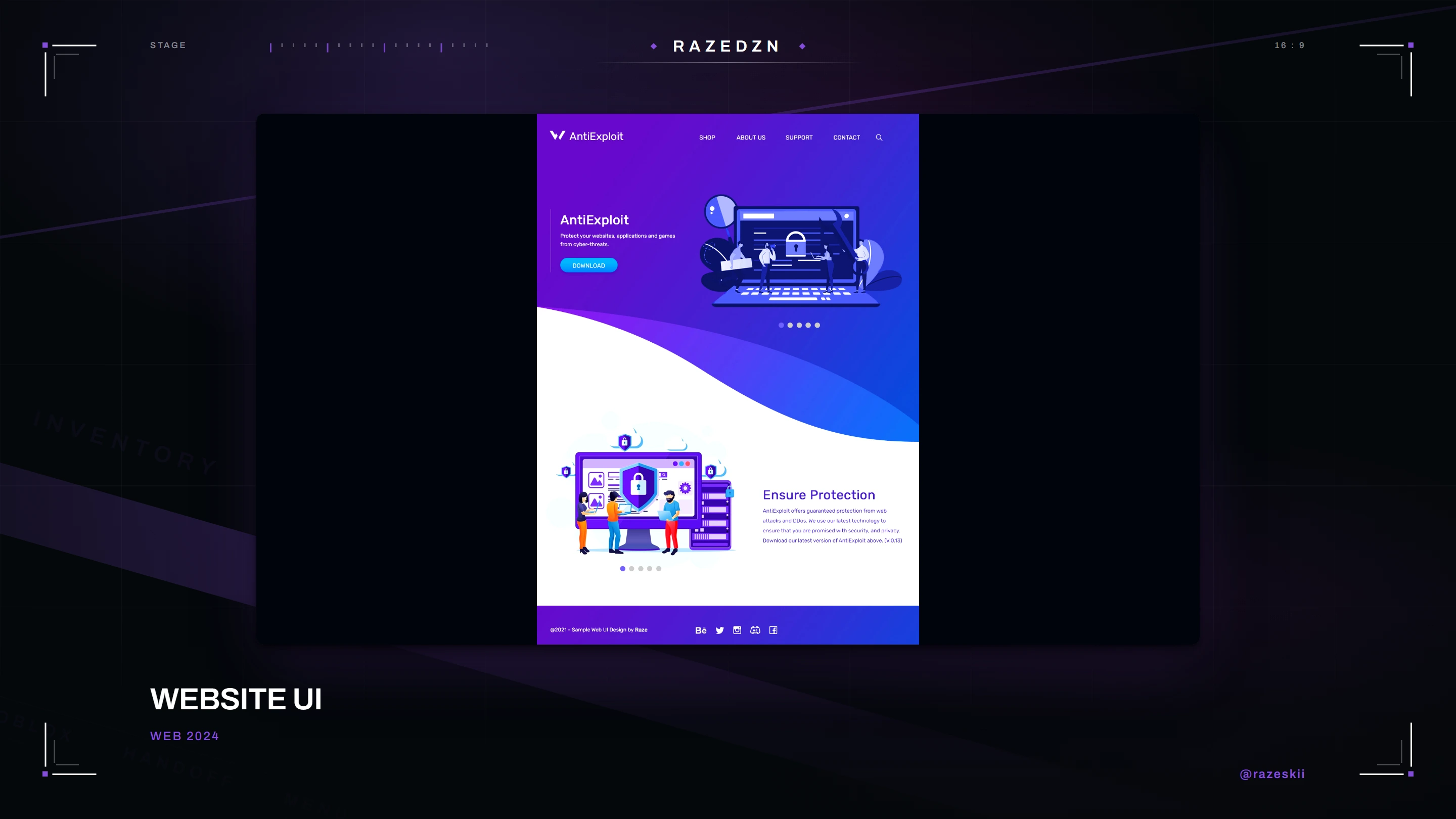Website UI — interface